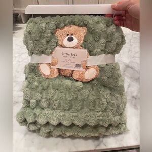 Plush Baby Blanket - Soft Green